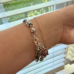 Brighton Silver Vienna Hearts Bracelet
